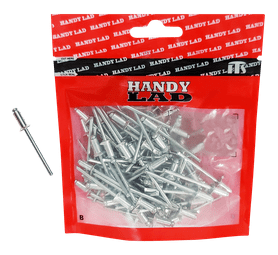 Rutherford 100 x Countersunk Aluminium Rivets 10 x 4 mm