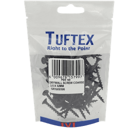 Tuftex 100 x Drywall Screws 3.5 x 32 mm