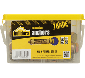 Build and Fix 20 x Expansion Anchors 10 x 70 mm