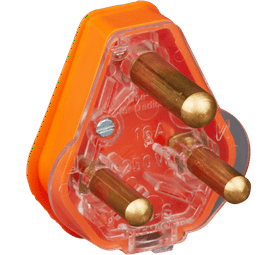 Crabtree Plug Top 16 amp Orange