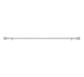 Ledaine Expandable Rod with Ball Finial Silver 1500 to 2800 mm