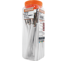 Eureka 8 x 135 mm Nail In White Rimmed Q30
