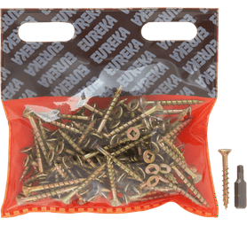 Eureka 1FE30U 4 x 35 mm Cut Screw Smooth Yellow 100 Pack