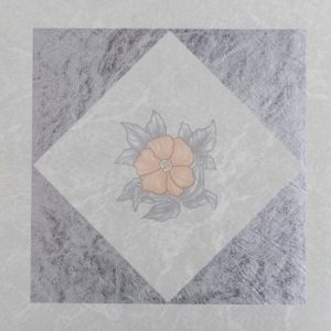 Design Blue Floral Vinyl Floor Tile 305mmx305mm...