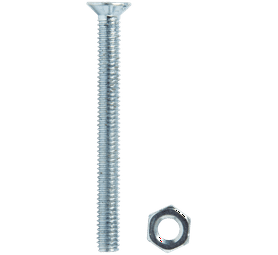 Build and Fix BP-MSKSN440-12 12 x Steel Machine Screws and Nuts 4 x 40 mm