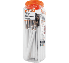 Eureka 8 x 120 mm Nail In White Rimmed Q40