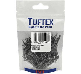 Tuftex Round Wire Nails 25 x 1.6 mm