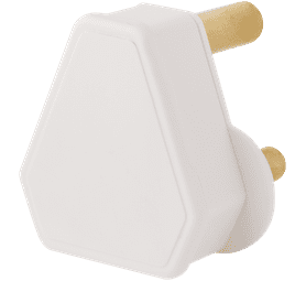 16 amp PVC White Plug Top