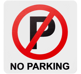 Parrot Products No Parking Sign Red and White 150 x 150 mm