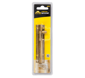 Build and Fix 100 mm Straight Barrel Bolt Polished Brass