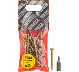 Eureka 1FD40U 4 x 40 mm Cut Screw Full Thread 16 Pack