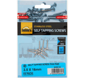 Build and Fix 10 x Self Tapping Pan Pozi Screws 3.5 x 16 mm