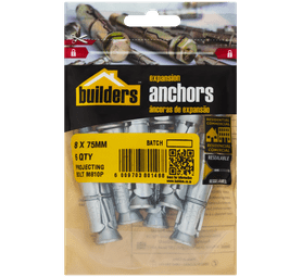 Build and Fix 6 x Projecting Bolts 8 x 75 mm