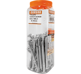 Eureka 8 x 90 mm Coach Screw Q40 G Galvanised Mild