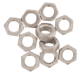 Build and Fix 10 x M5 Stainless Steel Hex Nuts