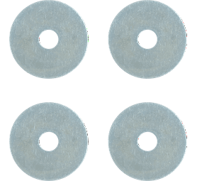 Eureka 4 x Flat Washers 10 x 45 x 1.5 mm