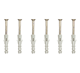Eureka 3K10 3.5 x 30 mm Wall Plug And Screw 6 Pack