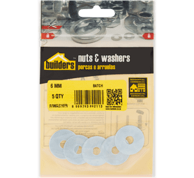 Build and Fix 5 x Small M6 Washers
