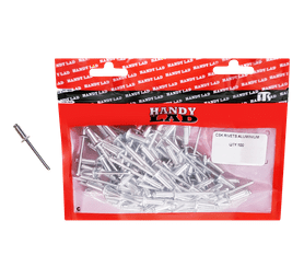 Rutherford 100 x Countersunk Aluminium Rivets 12 x 4.8 mm