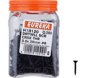 Eureka H1B120 3.5 x 25 mm Drywall Screw Coarse 350 Pack