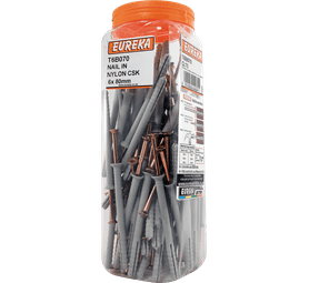 Eureka 6 x 80 mm Nail In Nylon Csk Q75