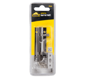 Build and Fix 76 mm Straight Barrel Bolt Chrome Plated