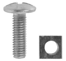 Build and Fix BP-GB0620-10 10 x Gutter Bolts and Nuts 6 x 20 mm