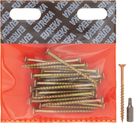 Eureka 1FE70U 4 x 60 mm Cut Screw Smooth Yellow 25 Pack