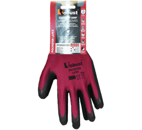 Robust 13G Comfort Grip Safety Gloves Red Size 9-10