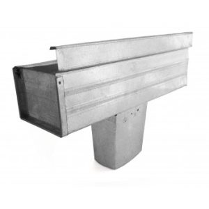 Gutter Square with Stop, Square Outlet Left...