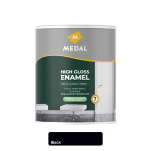Medal High gloss Enamel 1L Black
