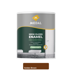 Medal High gloss Enamel 1L Golden Brown