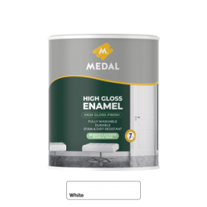 Medal High gloss Enamel 1L White