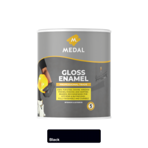 Medal Prof Trade gloss Enamel 1L Black