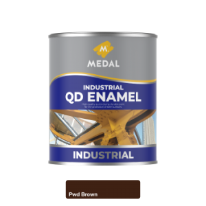 Medal QD Industrial Enamel 1L Powder Brown