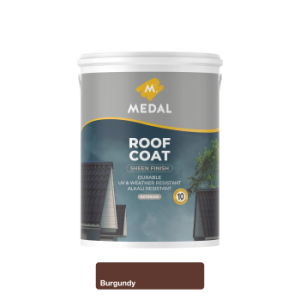 Medal Roof Coat Sheen Acrylic 5L Burgandy