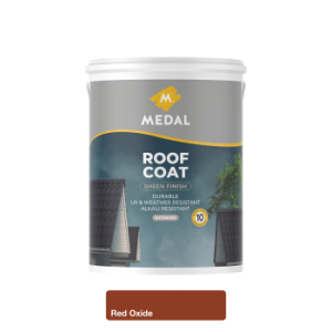 Medal Roof Coat Sheen Acrylic 5L Red Oxide