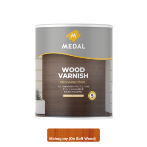 Medal Wood Varnish 1L Mahogany
