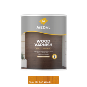 Medal Wood Varnish 1L Teak