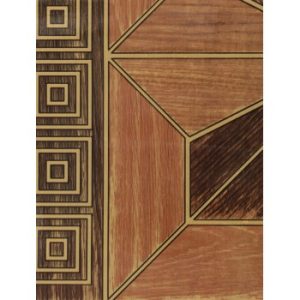 Vinyl Roll Brown Squares