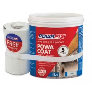 Powafix Powacoat Waterproof And Membrane 1L Grey