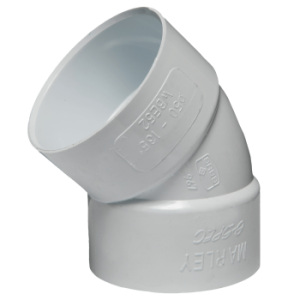Soil & Vent Bend 50mm X 45 Deg Plain SABS